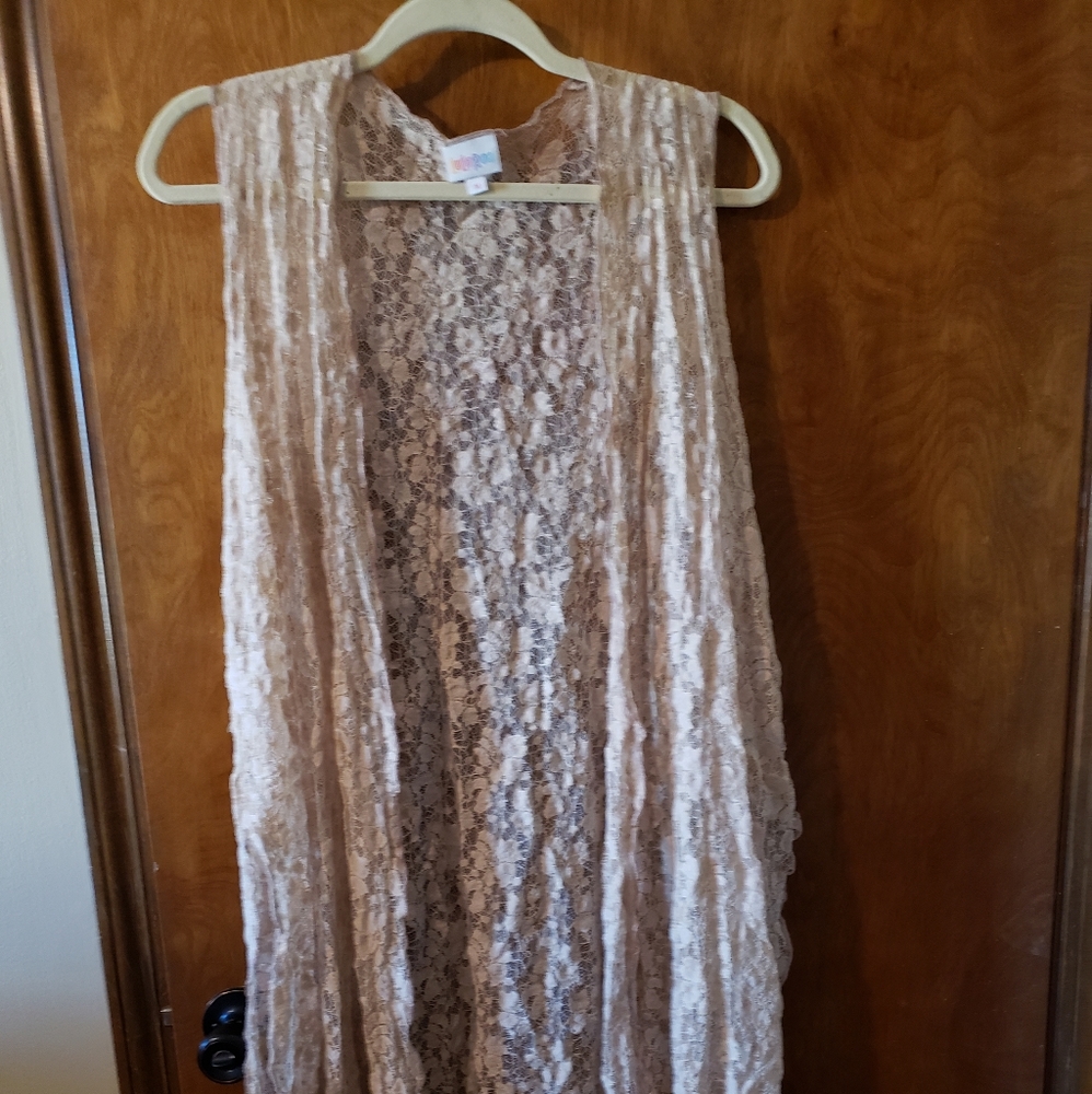 LulaRoe lacy Joy vest M medium